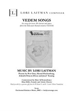 Vedem Songs — for tenor, clarinet and piano (Score and Clarinet part included)