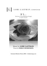 If I... (the last of Four Dickinson Songs) Soprano with Piano (priced for 2 copies)