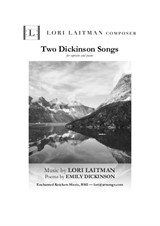 Two Dickinson Songs – for soprano and piano (priced for 2 copies)