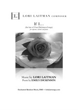 If I... (from Four Dickinson Songs) For Soprano, Clarinet and Piano (Download includes 3 copies)