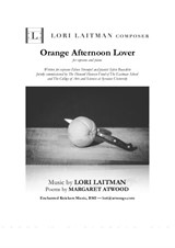 Orange Afternoon Lover — for soprano and piano (priced for 2 copies)
