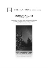Snowy Night for SATB — priced for 10 copies