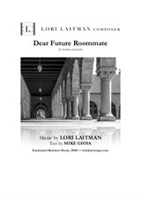 Dear Future Roommate — for baritone and piano (priced for 2 copies)
