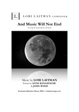 And Music Will Not End – for mezzo-soprano and piano (priced for two copies)