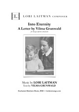 Into Eternity — for mezzo-soprano and piano (priced for 2 copies)