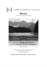 Beauty — for soprano, bass-baritone, cello and piano (priced for 4 copies, includes score and cello part))