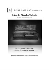 I Am In Need of Music — for soprano and countertenor with piano (download is for 3 copies of music)