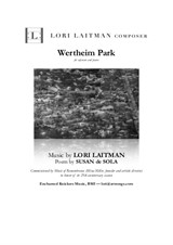 Wertheim Park for soprano and piano (priced for two copies)