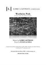 Wertheim Park for soprano, clarinet, violin, double bass and piano (priced for five copies)