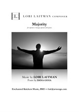 Majority — for soprano or mezzo-soprano and piano (priced for 2 copies)