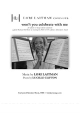 Won't you celebrate with me — for soprano (or mezzo-soprano) with piano (priced for 2 copies)